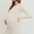 Load image into Gallery viewer, Cashmere-Like Hacci Maternity Long Sleeve Tunic