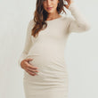 Load image into Gallery viewer, Cashmere-Like Hacci Maternity Long Sleeve Tunic
