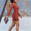 Load image into Gallery viewer, Side Shirring Back Button Mesh Dress
