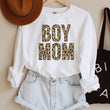 Load image into Gallery viewer, BOY MOM LEOPARD GRAPHIC SWEATSHIRT