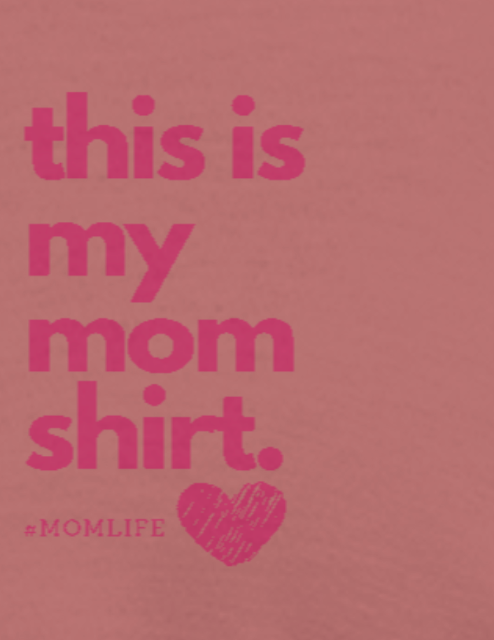 This is My Mom Shirt Crop Tee